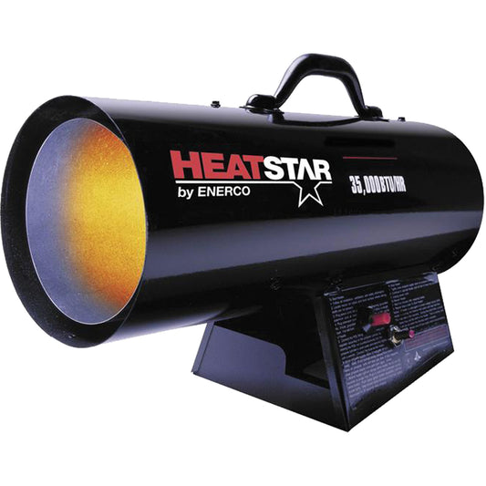 Contractor Series Forced Air Heater, Fan, Propane, 35000 BTU/H