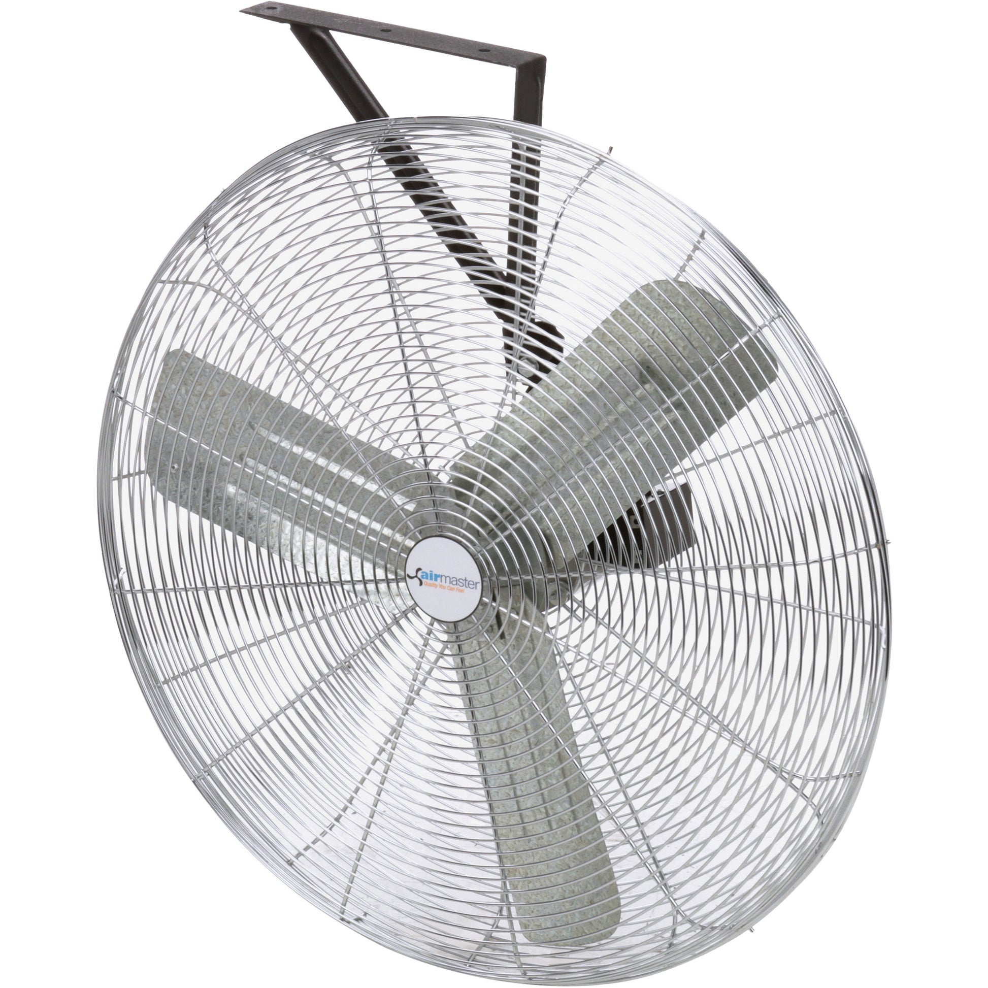 Non-Oscillating Wall Fan, Commercial, 24" Dia., 3 Speeds