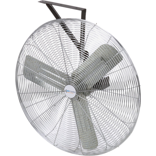 Non-Oscillating Wall Fan, Commercial, 24" Dia., 3 Speeds