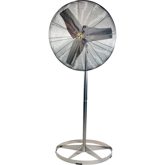 Stainless Steel Food Service Washdown Air Circulating Fans, Industrial, 1 Speed, 20" Diameter