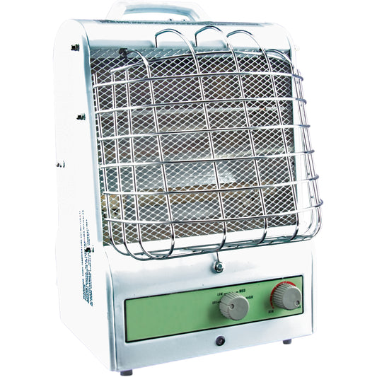 Portable Utility Heater, Fan/Radiant Heat, Electric, 5120