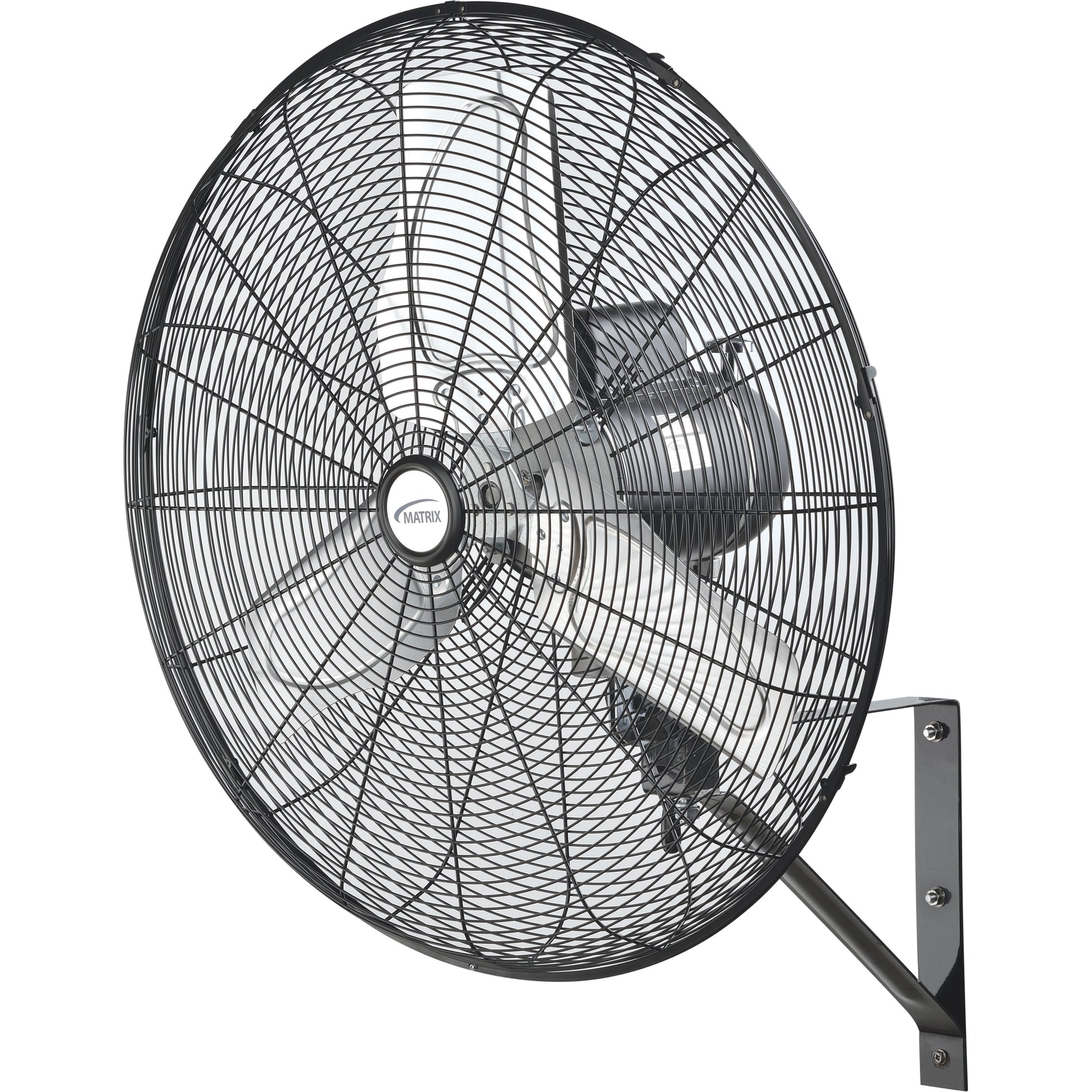 Oscillating Wall Fan, Industrial, 24" Dia., 2 Speeds