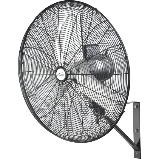 Oscillating Wall Fan, Industrial, 24" Dia., 2 Speeds