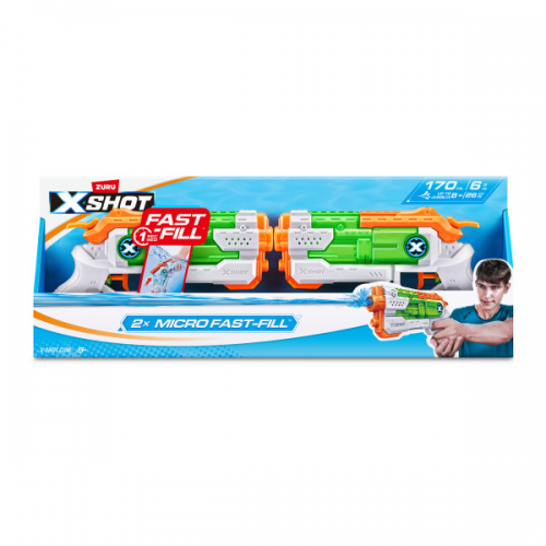 ZURU - X-SHOT - FAST-FILL MICRO WATER BLASTER DOUBLE PACK (Case of 6)