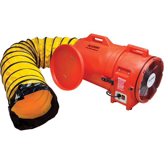 Blower with Canister & Ducting, 1 HP, 1842 CFM