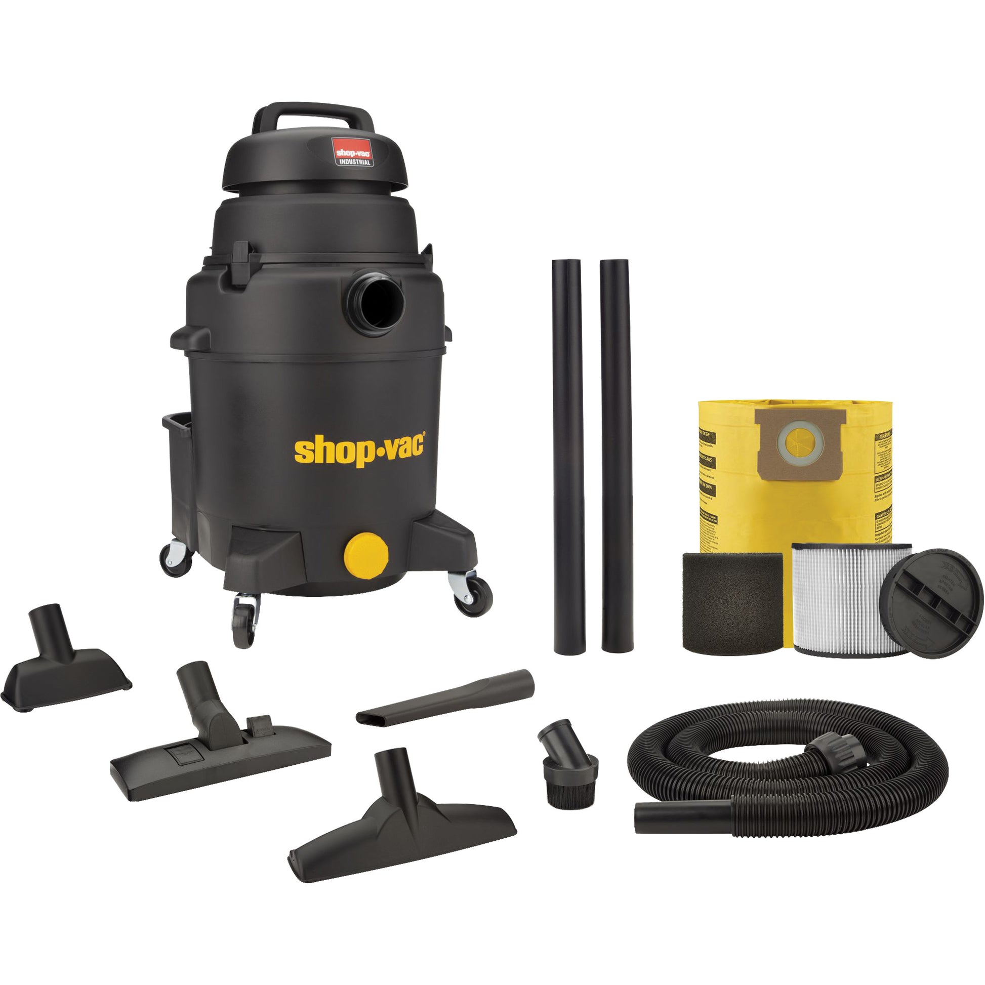 Shop Vacuum, Wet-Dry, 6 HP, 10 US Gal. (37.9 Litres)