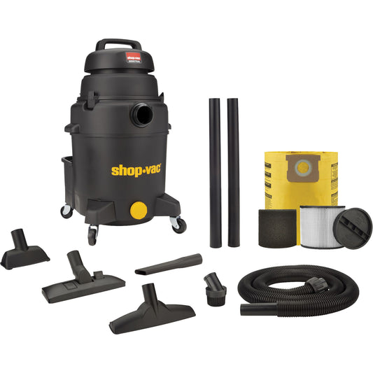 Shop Vacuum, Wet-Dry, 6 HP, 10 US Gal. (37.9 Litres)