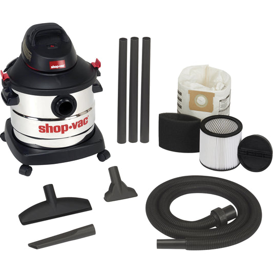 Shop Vacuum, Wet-Dry, 6 HP, 8 US Gal. (30.3 Litres)
