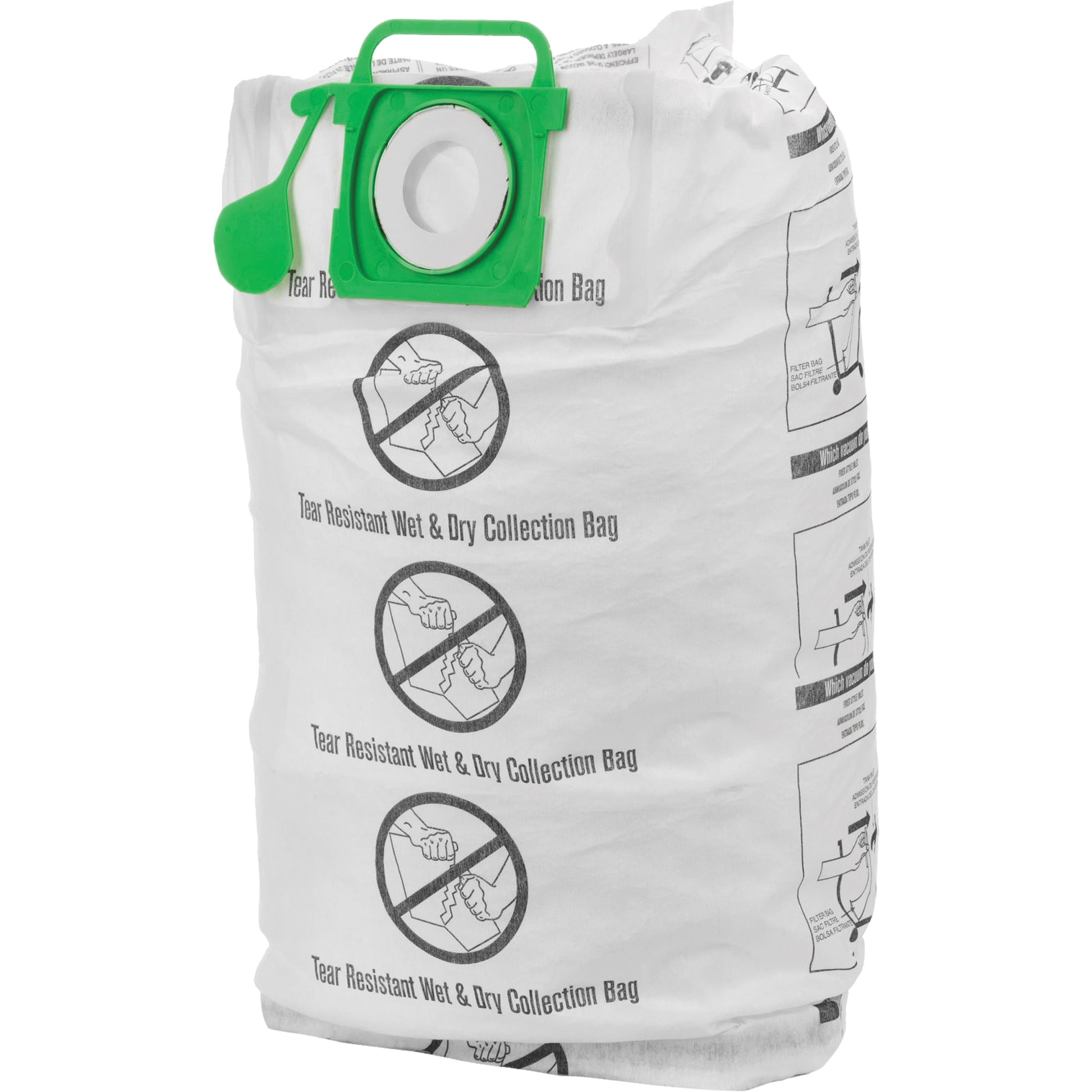 Tear-Resistant Wet/Dry Collection Vacuum Bags, 12 - 20 US gal.