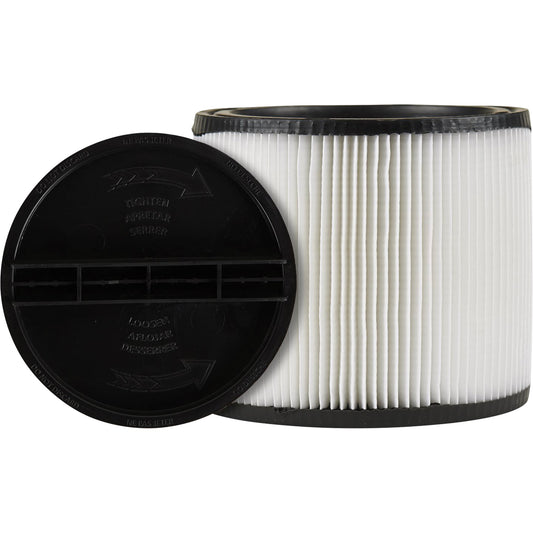Vacuum Filter, Cartridge, Fits 5 US gal.