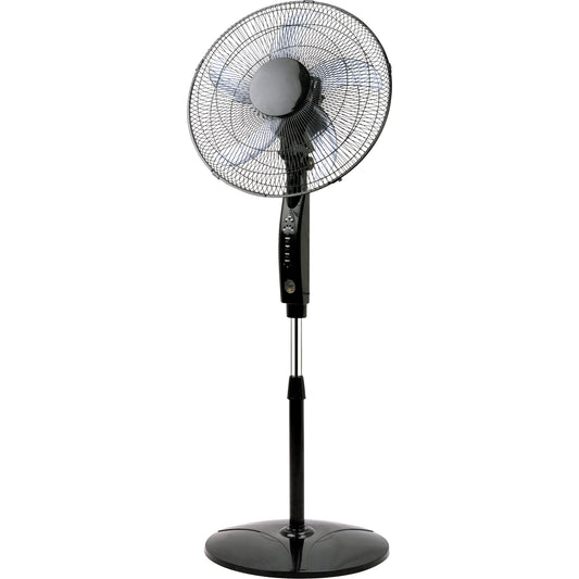 Oscillating Pedestal Fan with Remote Control, Commercial, 3 Speed, 16" Diameter