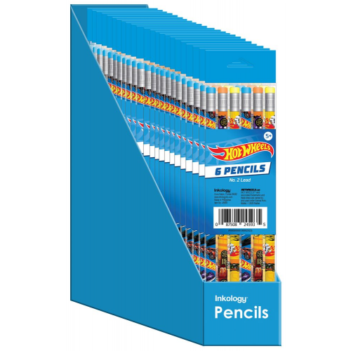 HOT WHEELS - 6pk PENCILS (Case of 24)