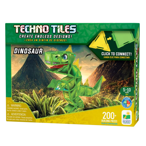TECHNO TILES - DINOSAUR - 200pcs (Case of 12)