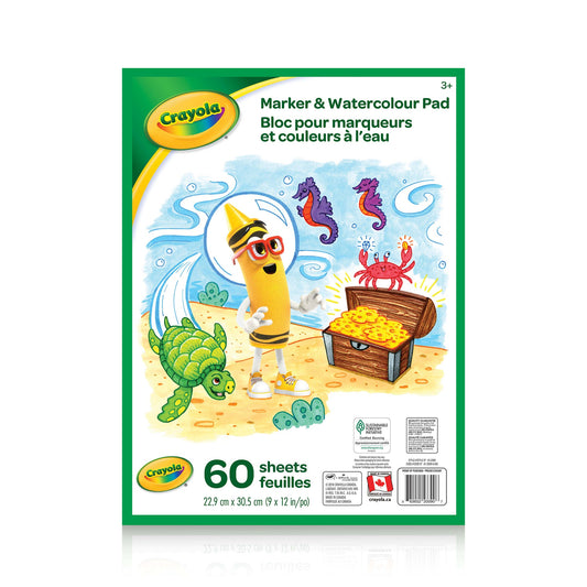 Crayola  Marker & Watercolour Pad, 60 Pages