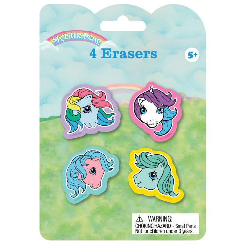 MY LITTLE PONY - 4pk ERASERS (Case of 24)