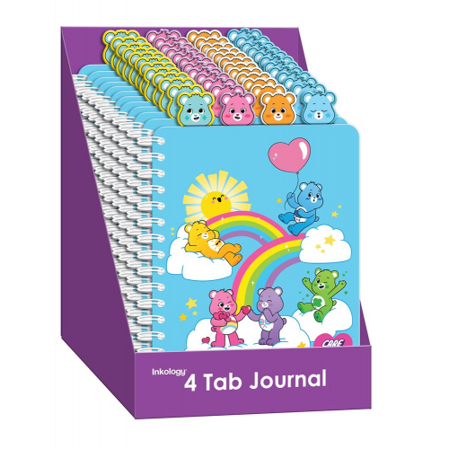 CARE BEARS - 4 TAB JOURNAL (Case of 12)