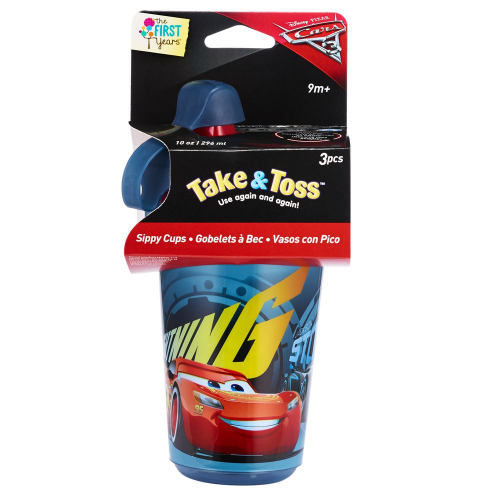 MY FIRST YEARS - CARS T&T 10oz SIPPY CUPS 3pk (Case of 24)