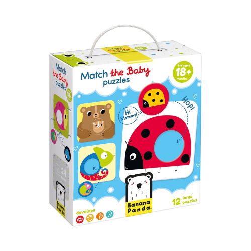 MATCH the BABY - 2pc x 12 PUZZLES (18m+) (Case of 4)