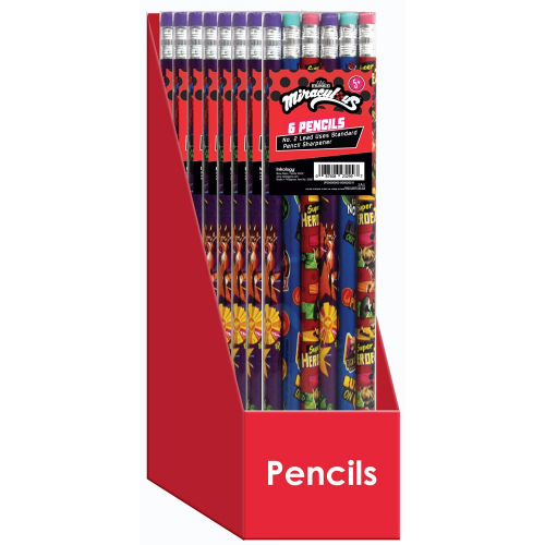 MIRACULOUS - 6pk PENCILS (Case of 24)