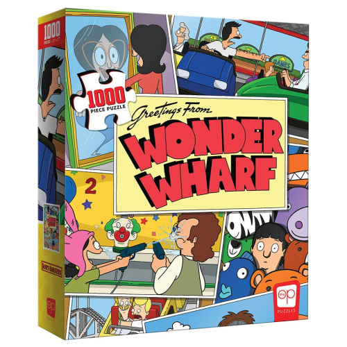 PUZZLE - 1000pc - BOB'S BURGERS "GREETINGS FROM WONDER WHARF" (Case of 6)