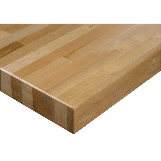 Laminated Hardwood Workbench Top, 60" W x 24" D, Square Edge, 1-3/4" Thick