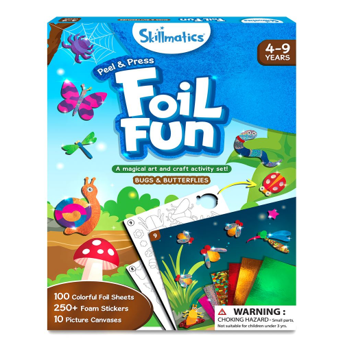 FOIL FUN - BUGS & BUTTERFLIES - ENGLISH (Case of 6)