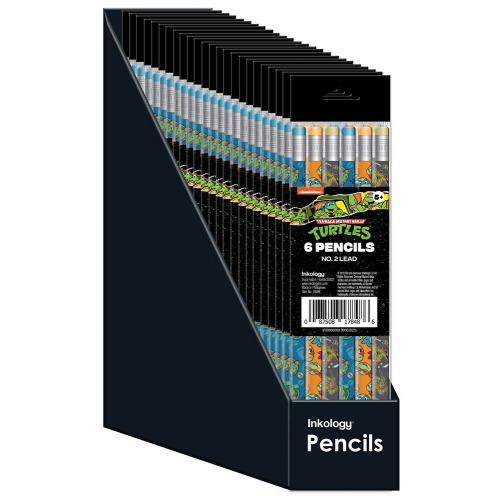 TMNT - 6pk PENCILS (Case of 24)