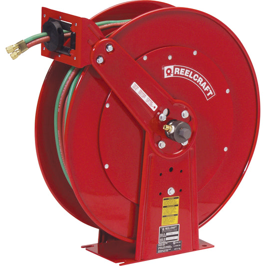 Hose Reels, Welding Gases, 1/4" x 100', Dual Hose, 200 psi