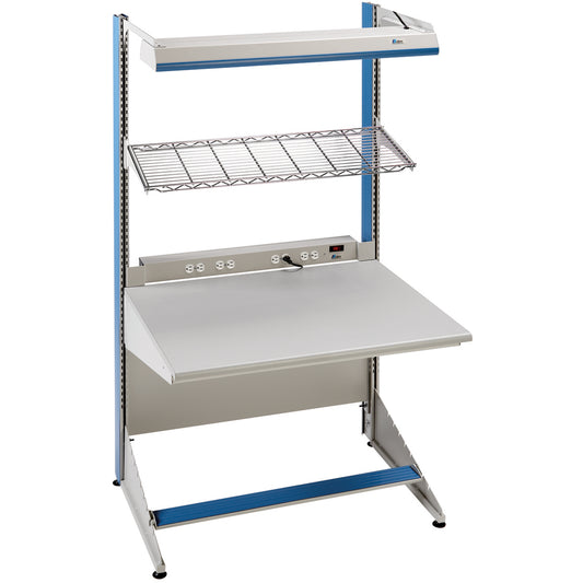 Arlink Preconfigured Workstation, 48" W x 28" D x 84" H, Single Sided Starter
