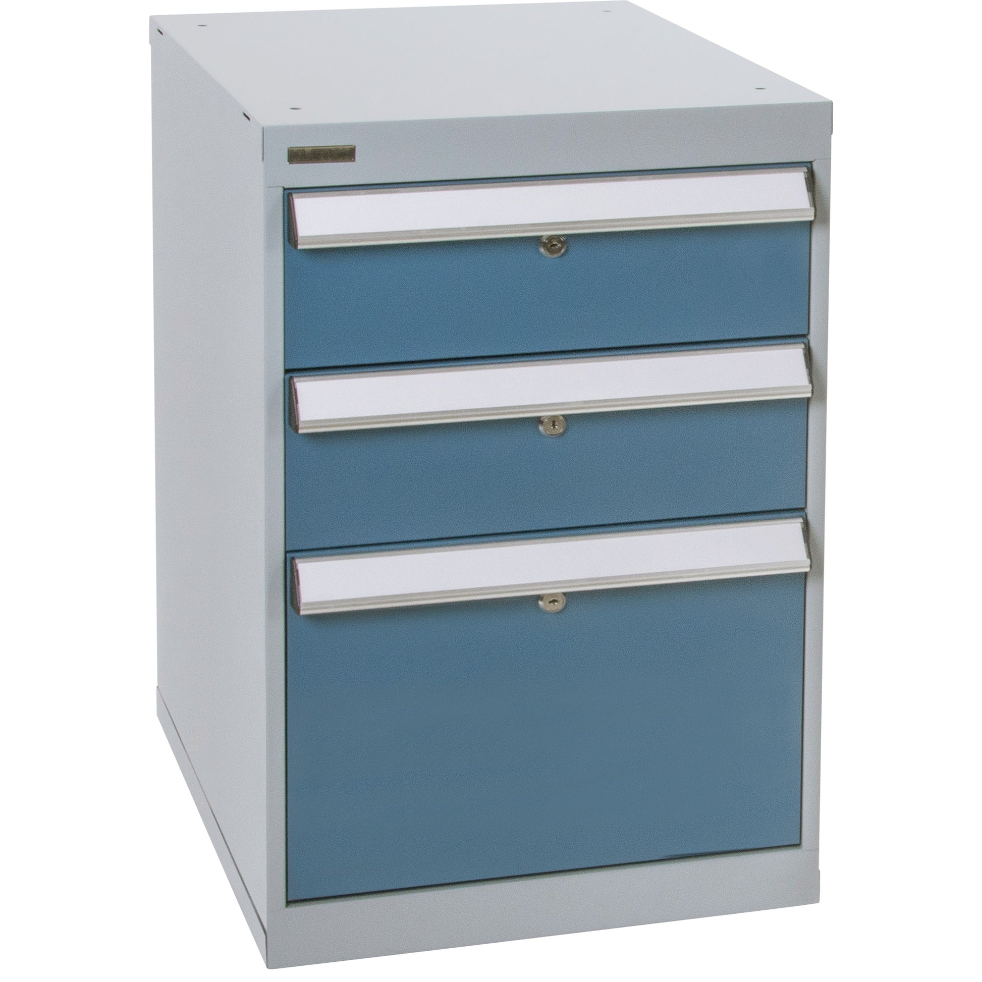 Three-Drawer Pedestal Workbench, 18" W x 21" D x 28" H
