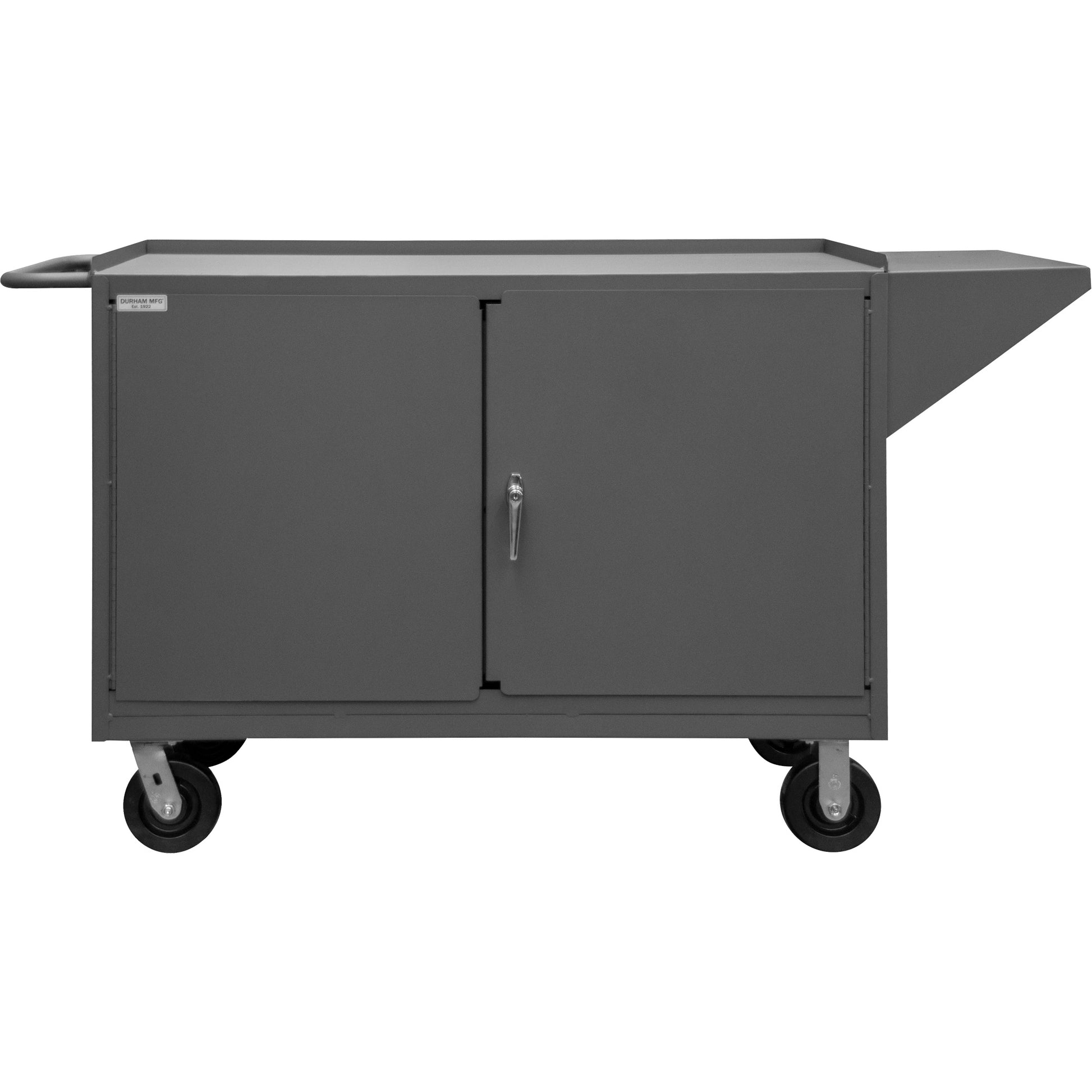 Mobile Workbench Cabinet, Steel Surface