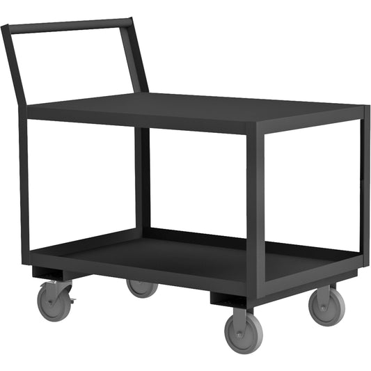 Low Deck Service Truck, 2 Tiers, 24-1/4" W x 51" D x 37-1/2" H, 1200 lbs. Cap.