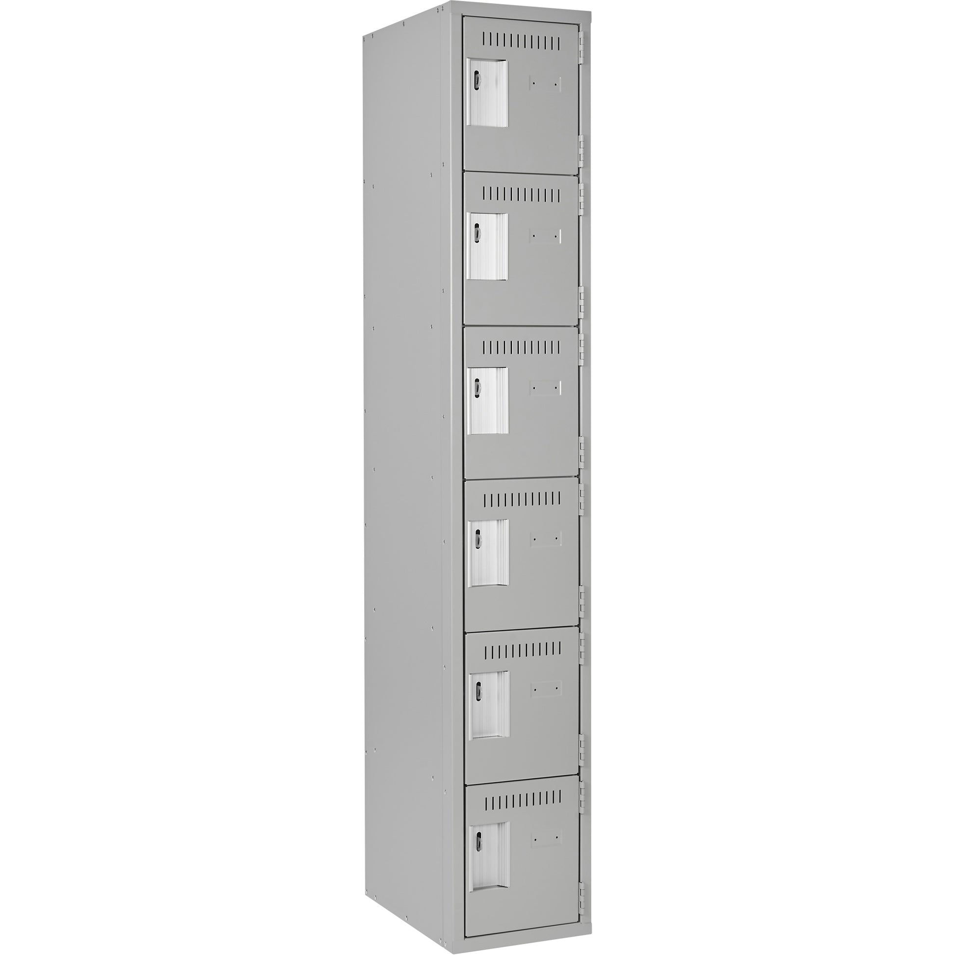 Clean-Line Lockerette, 6 -tier, 12" x 72" x 12", Steel
