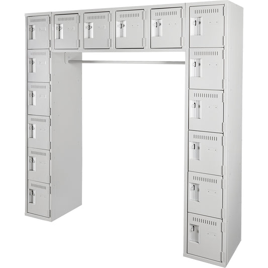Assembled Archettes Clean Line™ Economy Lockers, 16 -tier, Bank of 3, 18" x 72" x 12", Steel