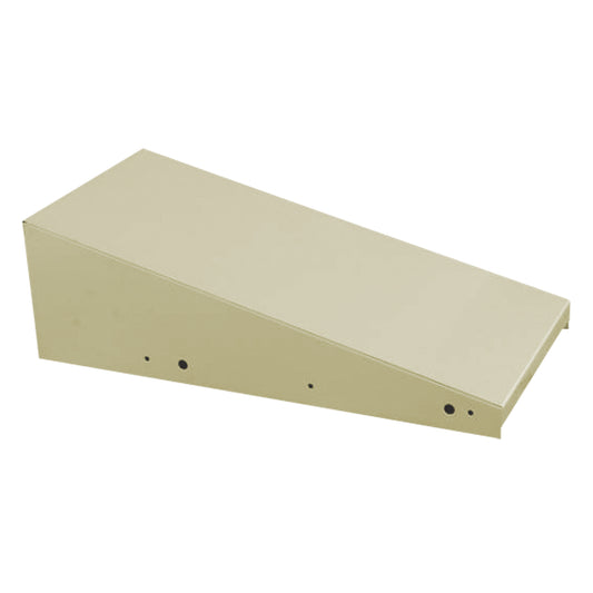 Clean Line™ Economy Lockers Slope Top, 4 Bank, 18" D x 48" W x 6" H, Beige, Steel
