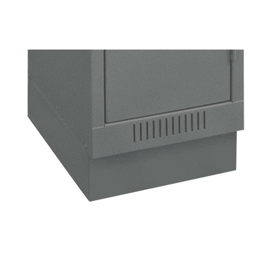 Clean Line™ Economy Lockers Recessed Base, 2 Banks, 4" H x 24" W x 18" D, Steel