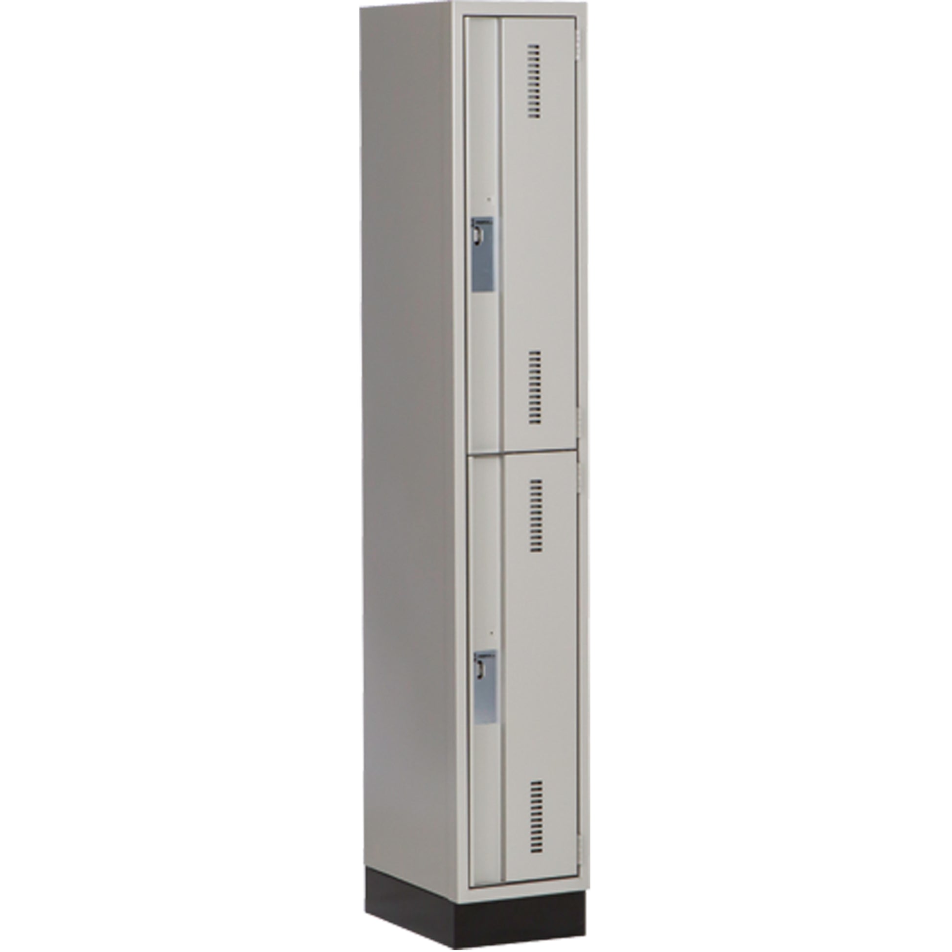 Concorde™ Heavy-Duty Lockers, 2 -tier, 12" x 18" x 76", Steel, Grey, Welded (Assembled)