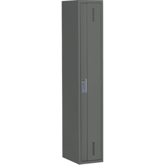 Concorde™ Heavy-Duty Lockers, 12" x 18" x 72", Steel, Charcoal, Welded (Assembled)
