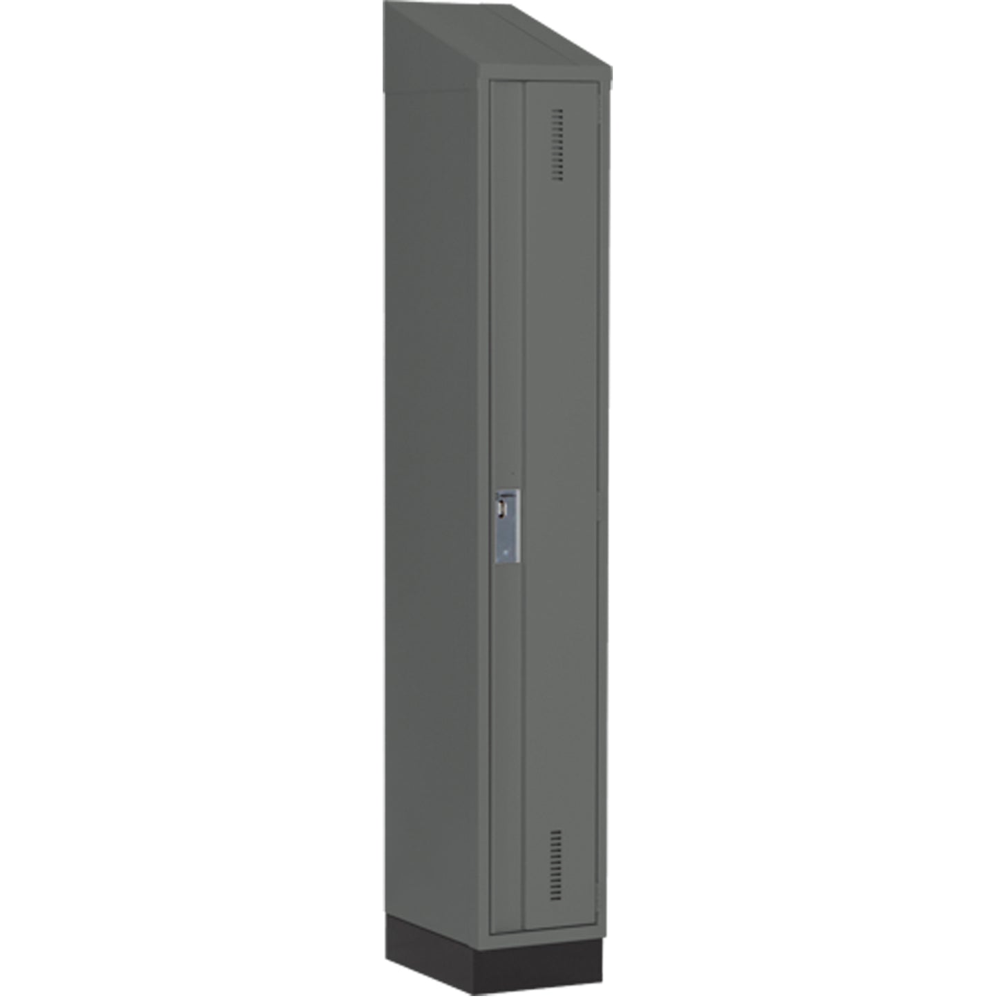 Concorde™ Heavy-Duty Lockers, 12" x 18" x 82", Steel, Charcoal, Welded (Assembled)