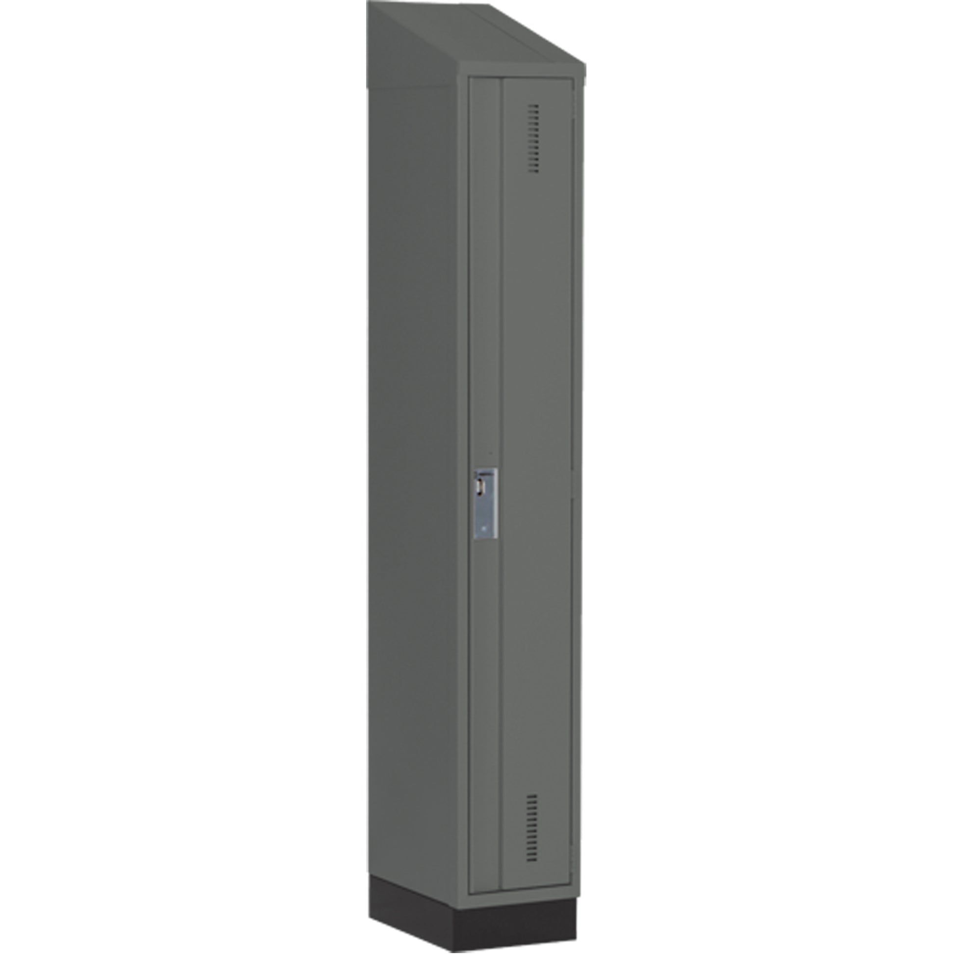 Concorde™ Heavy-Duty Lockers, 12" x 18" x 82", Steel, Charcoal, Welded (Assembled)