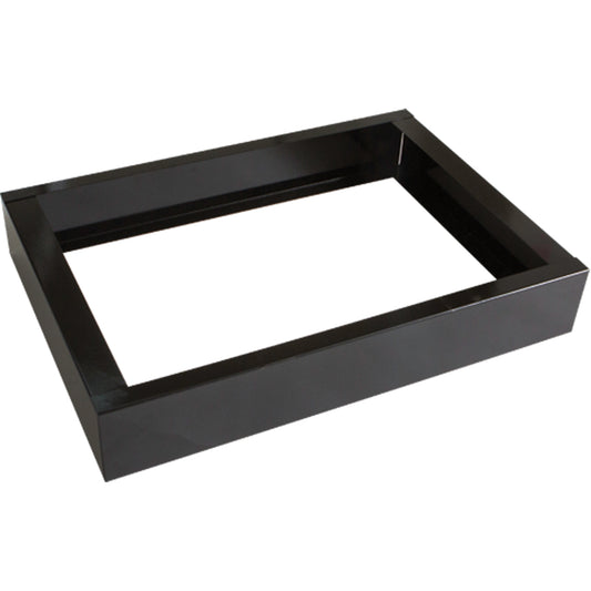 All-Welded Concorde™ - Heavy-Duty Lockers Recessed Base, 2 Banks, 4" H x 24" W x 17" D, Black, Steel