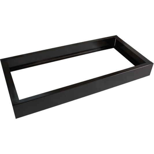 All-Welded Concorde™ - Heavy-Duty Lockers Recessed Base, 3 Banks, 4" H x 36" W x 17" D, Black, Steel