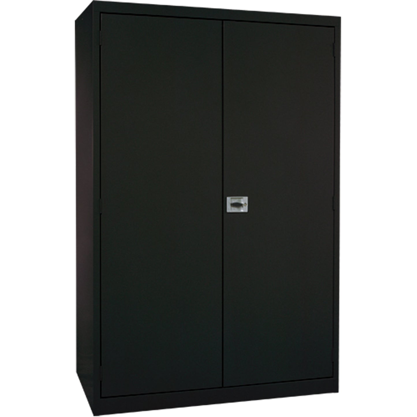 Deep Hi-Boy Storage Cabinet, Steel, 4 Shelves, 72" H x 36" W x 24" D, Black