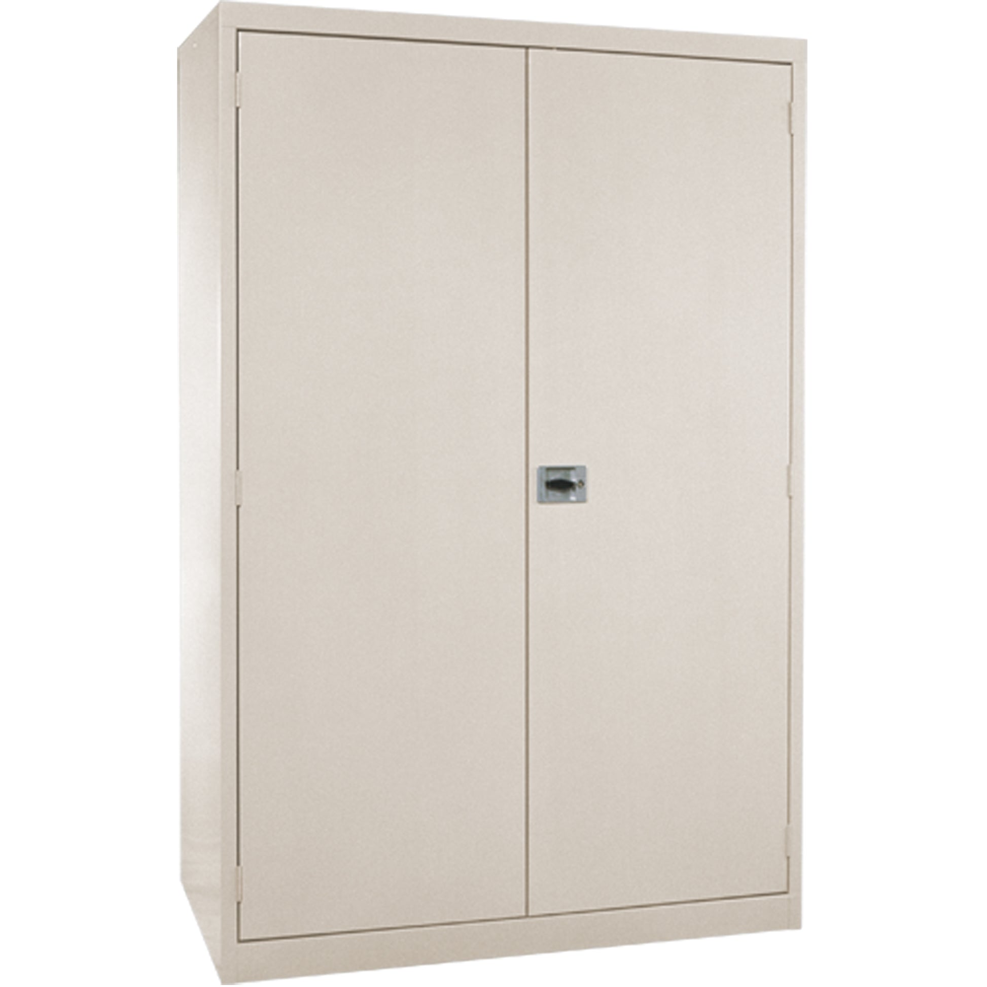 Deep Hi-Boy Storage Cabinet, Steel, 4 Shelves, 72" H x 36" W x 24" D, Beige