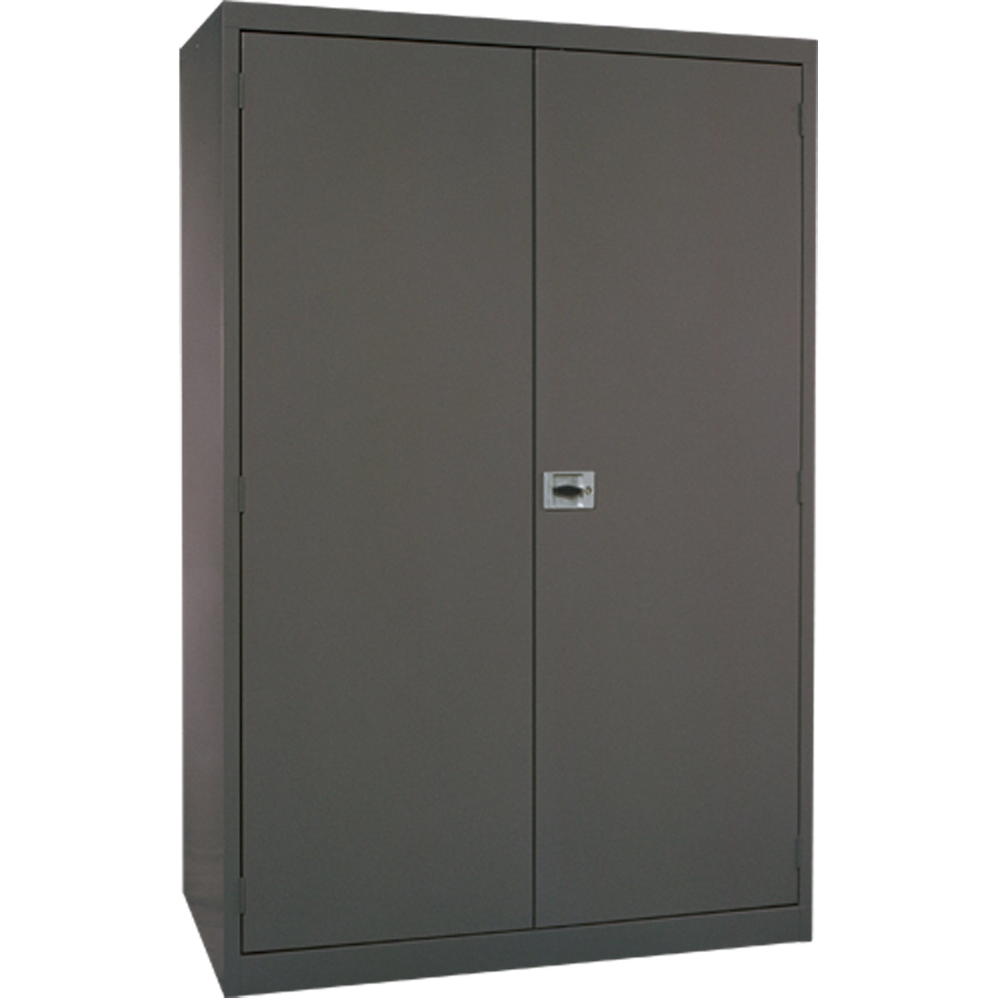 Deep Hi-Boy Storage Cabinet, Steel, 4 Shelves, 72" H x 36" W x 24" D, Charcoal