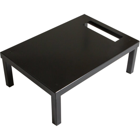 All-Welded Concorde™ Free Standing Locker Base, 3 Banks, 6" H x 36" W x 18" D, Black, Steel