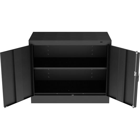 Standard Desk-High Cabinet, Steel, 30" H x 36" W x 18" D, Black