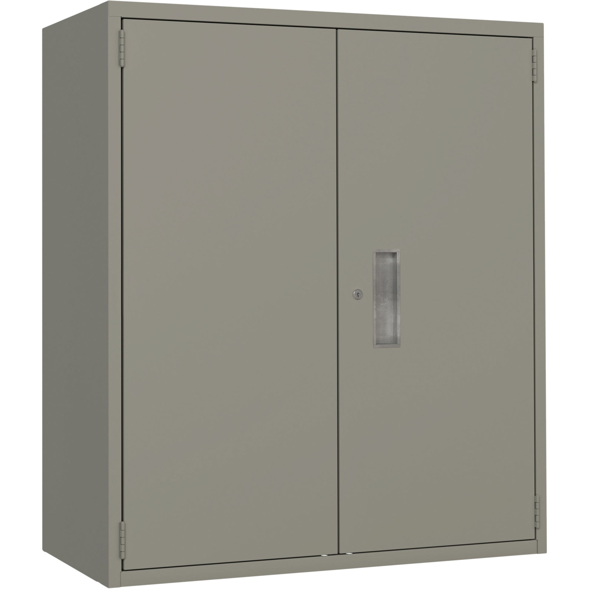 Lo-Boy Storage Cabinet, Steel, 2 Shelves, 40" H x 36" W x 18" D, Grey