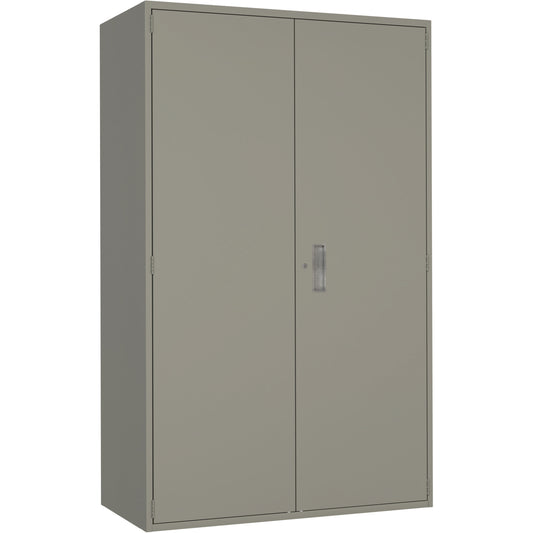 Extra Wide Hi-Boy Storage Cabinet, Steel, 4 Shelves, 72" H x 48" W x 24" D, Grey
