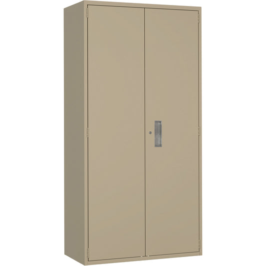 Wardrobe Storage Cabinet, Steel, 36" W x 18" D x 72" H, Beige